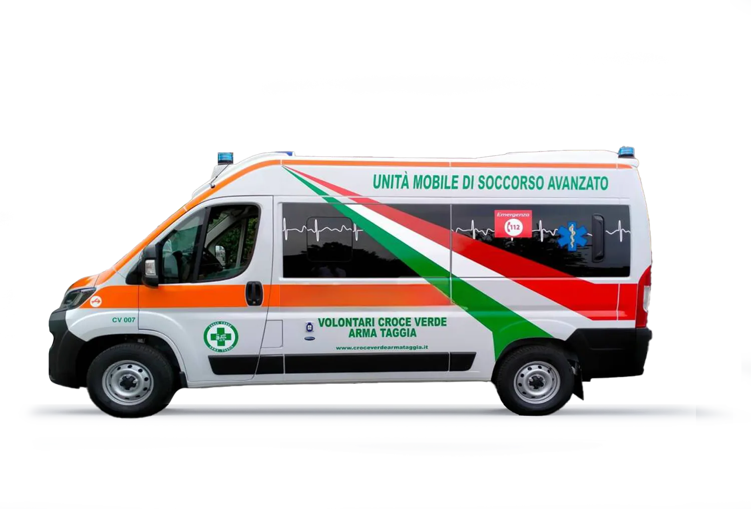 ambulanza croce verde Arma di Taggia